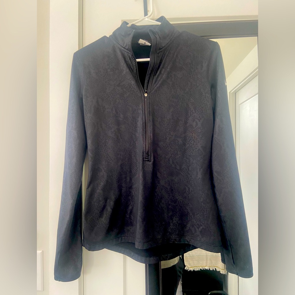 Black Quarter-Zip Pullover NIKE women’s size Med